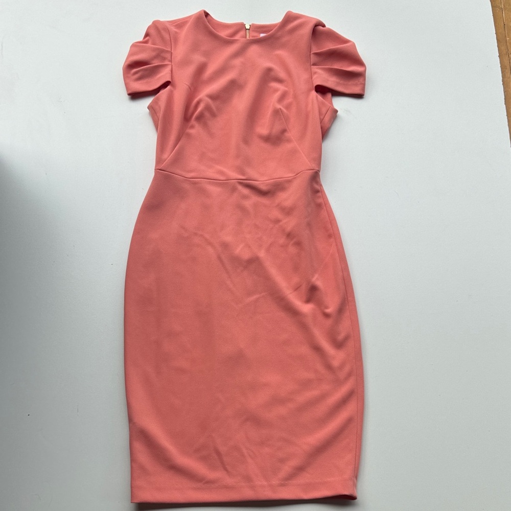 Calvin Klein Coral Midi Dress